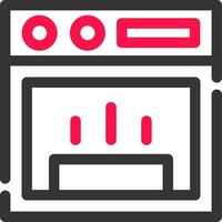 conception d'icône créative de poêle vecteur