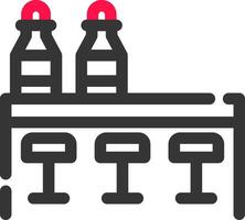 conception d'icône créative de table vecteur