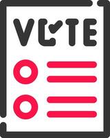 conception d'icône créative de bulletin de vote vecteur