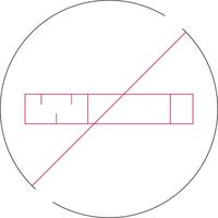 conception d'icône créative non fumeur vecteur