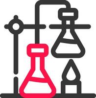 conception d'icônes créatives de tubes à essai vecteur