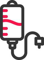 conception d'icône créative de transfusion vecteur