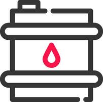 conception d'icône créative de baril de pétrole vecteur