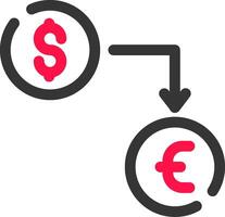 devise échange Créatif icône conception vecteur