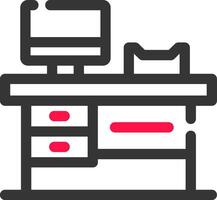 conception d'icône créative de table de travail vecteur