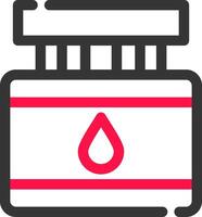 conception d'icône créative de bouteille d'encre vecteur