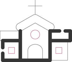 chapelle Créatif icône conception vecteur