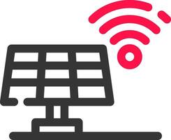 conception d'icône créative de panneau solaire vecteur