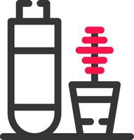 conception d'icône créative mascara vecteur