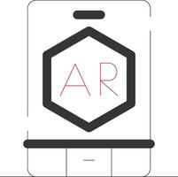 ar app Créatif icône conception vecteur