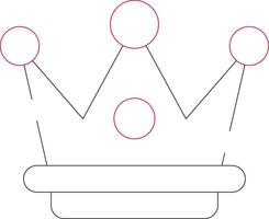 conception d'icône créative couronne vecteur