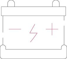 conception d'icône créative de batterie vecteur