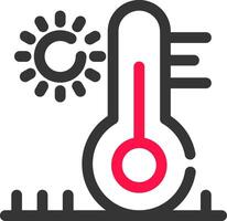 conception d'icône créative à haute température vecteur