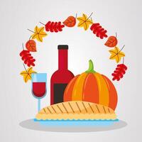 conception de vecteur joyeux thanksgiving day