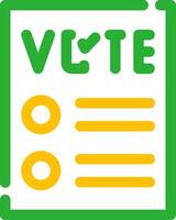 conception d'icône créative de bulletin de vote vecteur