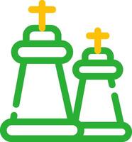 conception d'icône créative d'échecs vecteur