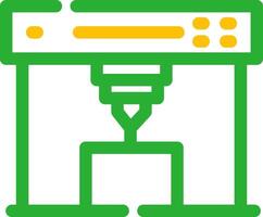 conception d'icône créative d'imprimante 3d vecteur