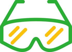 conception d'icônes créatives de lunettes de laboratoire vecteur