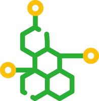 conception d'icône créative de molécule vecteur