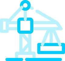 conception d'icône créative de grue vecteur