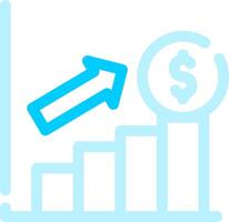 conception d'icône créative de profit vecteur