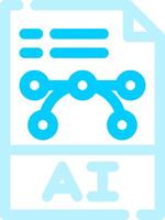 conception d'icône créative de fichier ai vecteur