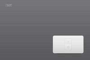 interrupteur d'éclairage sur fond gris. vecteur. vecteur