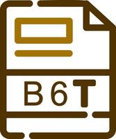 b6t Créatif icône conception vecteur