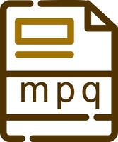 mpq Créatif icône conception vecteur