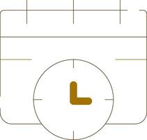 conception d'icône créative date limite vecteur