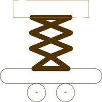 conception d'icône créative de levage de voiture vecteur