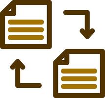 conception d'icône créative de transfert de fichier vecteur