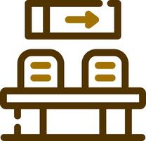 conception d'icône créative de salle d'attente vecteur