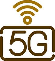 5g réseau Créatif icône conception vecteur