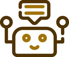 conception d'icône créative chatbot vecteur