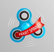 Logo Fidget Spinner. vecteur