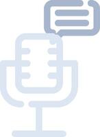 Podcast Créatif icône conception vecteur