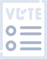 conception d'icône créative de bulletin de vote vecteur