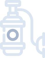 conception d'icône créative de réservoir d'oxygène vecteur