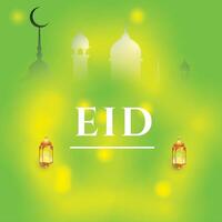 eid Al adha et eid Al fitr mubarak Contexte conception vecteur