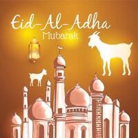 eid ul adha mubarak Contexte conception vecteur