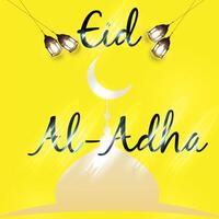 eid ul adha mubarak Contexte conception vecteur