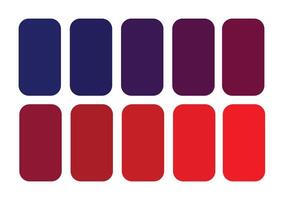 mélanger palette de rouge et bleu Couleur combinaison vecteur