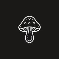 ai généré champignon logo icône conception vecteur modèle