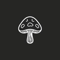 ai généré champignon logo icône conception vecteur modèle