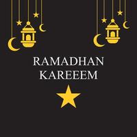 Ramadan kareem , illustration avec calligraphie , vecteur objet logo est une badge pour votre conception