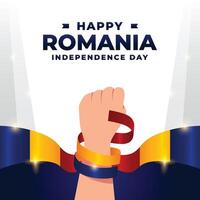 Roumanie indépendance journée conception illustration collection vecteur