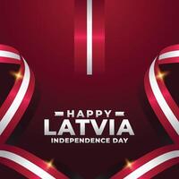 Lettonie indépendance journée conception illustration collection vecteur