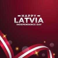 Lettonie indépendance journée conception illustration collection vecteur