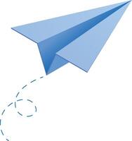 isométrique papier avion vecteur